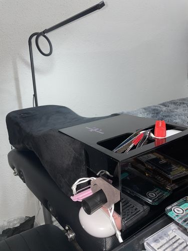 Customer photo review of LASH PILLOW SHELF ORGANIZER