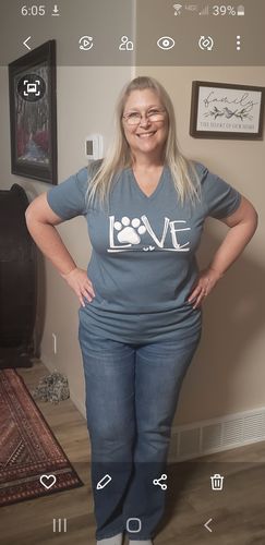 Customer photo review of Dog Love V-Neck - Project 2520