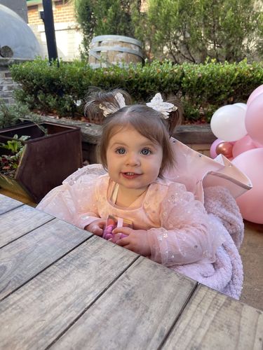 Customer photo review of Cute Baby Girls Bow Puffy Birthday Wedding Princess Dress