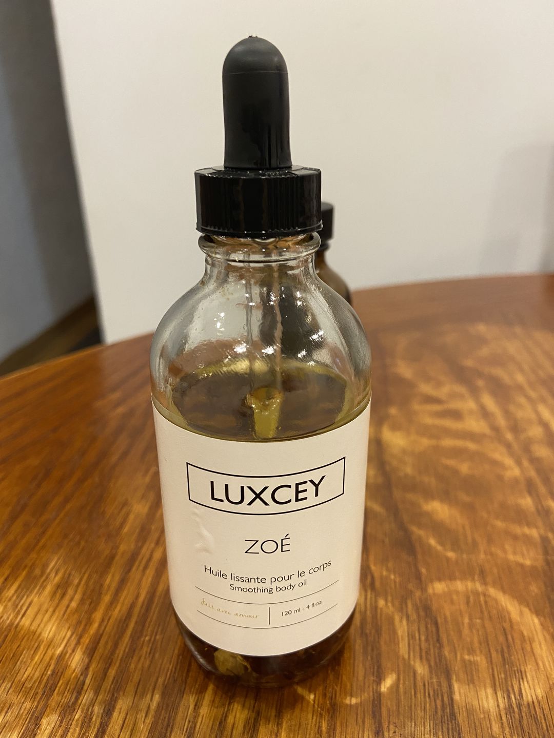 Customer photo review of Zoé - Smoothing Body Oil