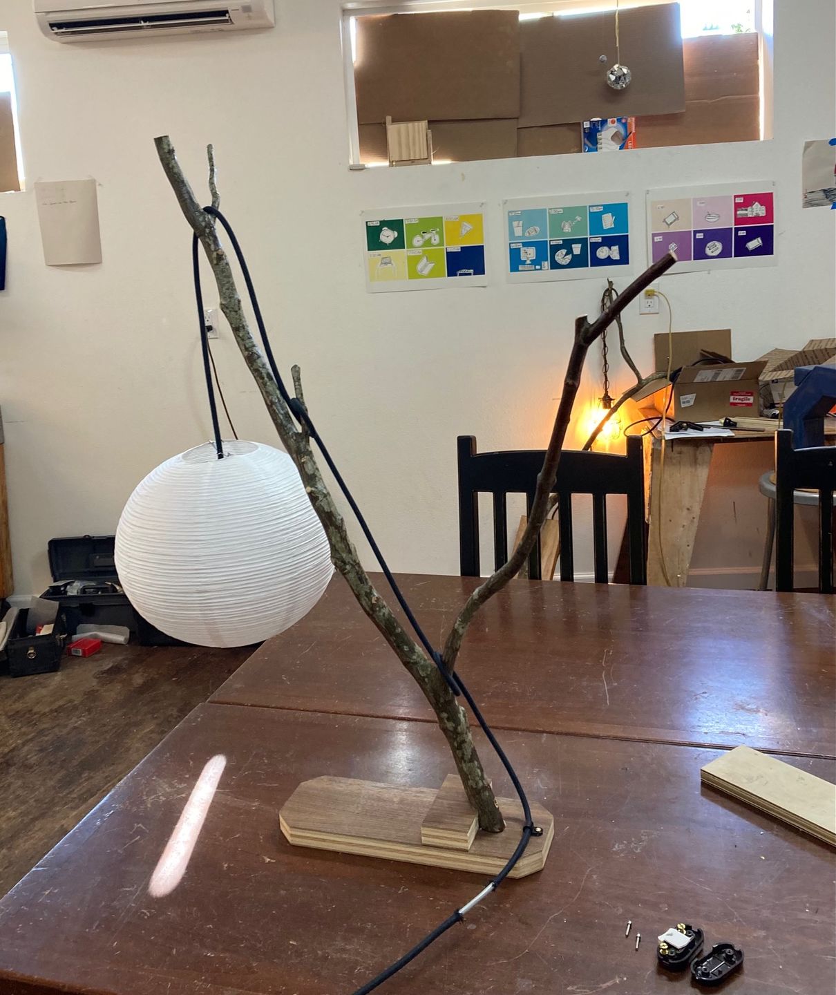Customer photo review of 12" White Fine Line Premium Even Ribbing Paper Lantern, Extra Sturdy