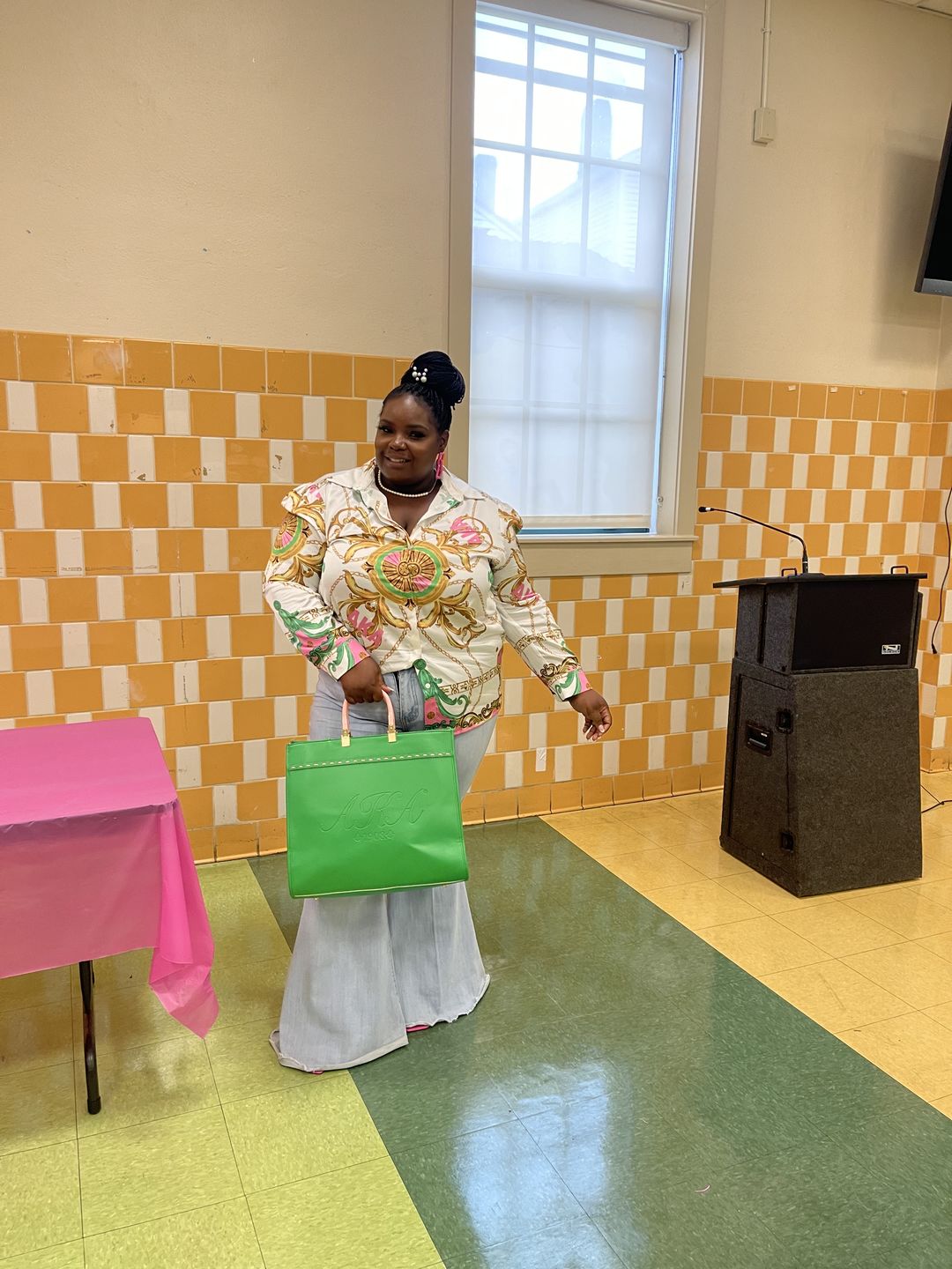 Customer photo review of AKA Chains & More Blouse