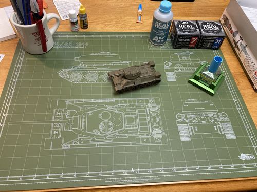 Customer photo review of T-34/85 MODEL BUILDER'S CUTTING MAT 18x24