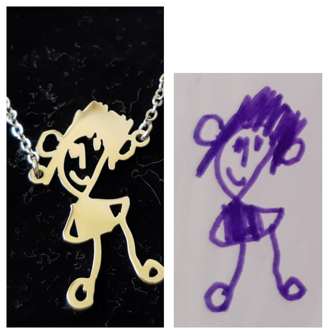 Customer photo review of LOANYA Schmuck aus Deiner persönlichen Handschrift
