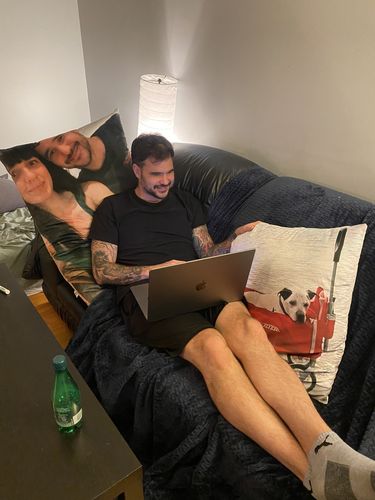 Customer photo review of Create A Custom Anything Pillow