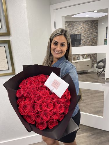 Customer photo review of Red Bouquet