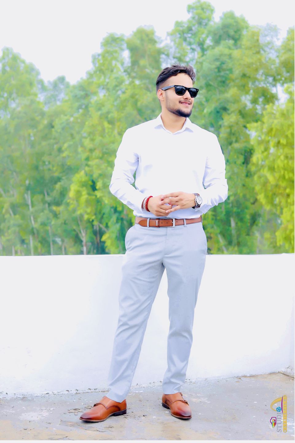 Customer photo review of Double Monk Straps Cap toe - Brown