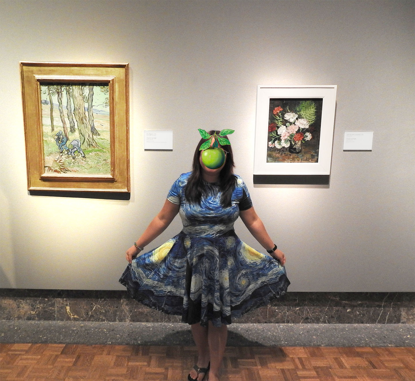 Customer photo review of Van Gogh The Starry Night Print Dress