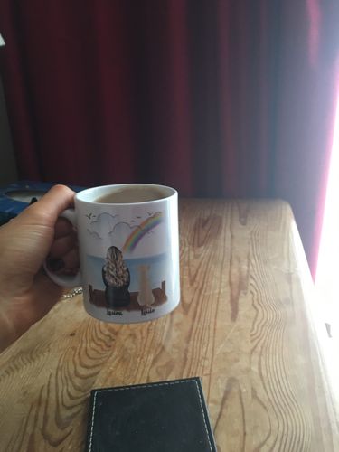 Customer photo review of Girl & Dogs - Life is better with a dog Personalised Mug