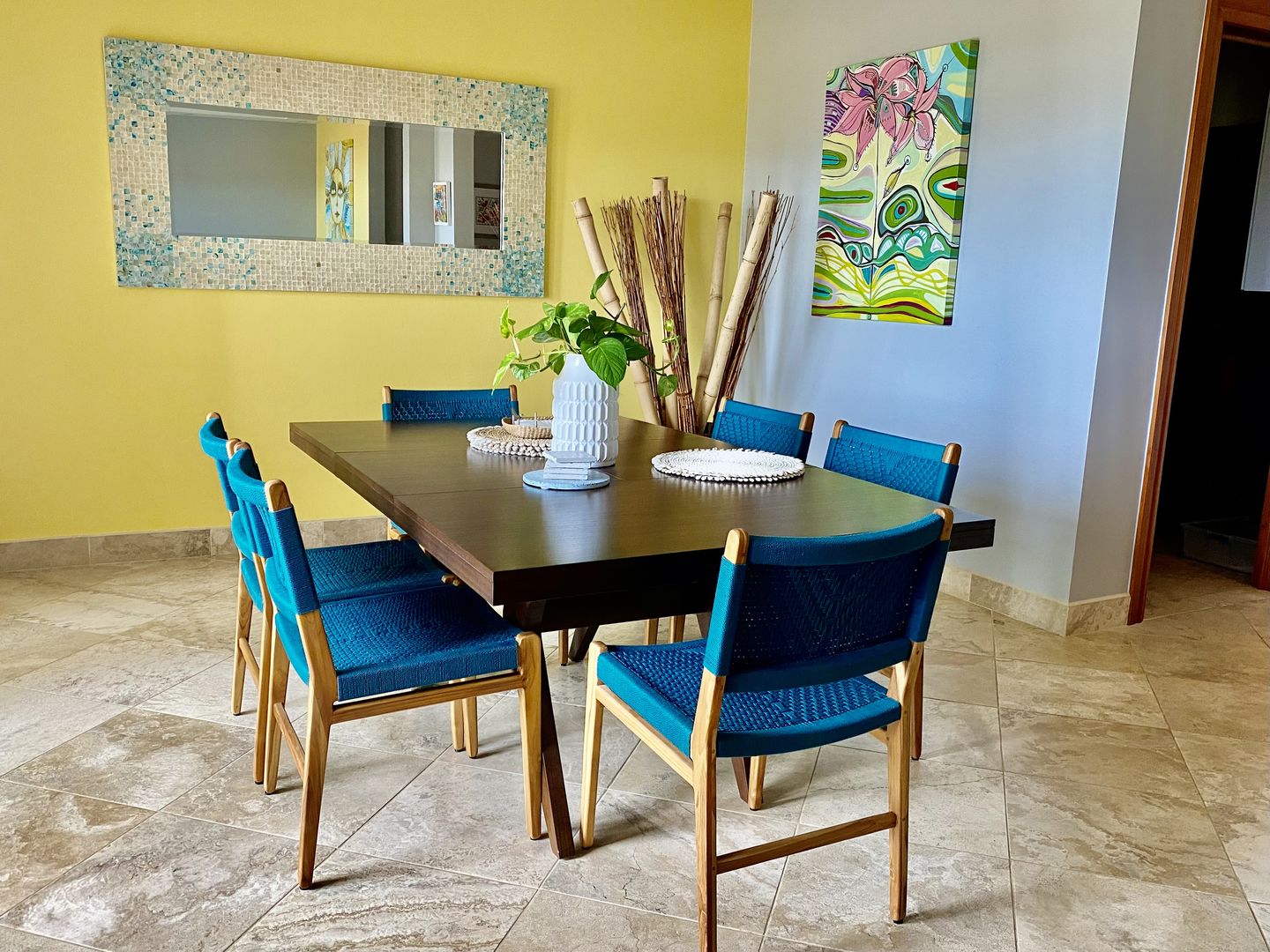 Customer photo review of Chontales Dining Chair w/ Armrests | Colonial Pattern