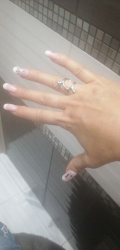 Customer photo review of LIVVY Silver Color New Trend Vintage Elegant Irregular Hollow Branches  Adjustable Rings for Women  Fine Party Jewelry