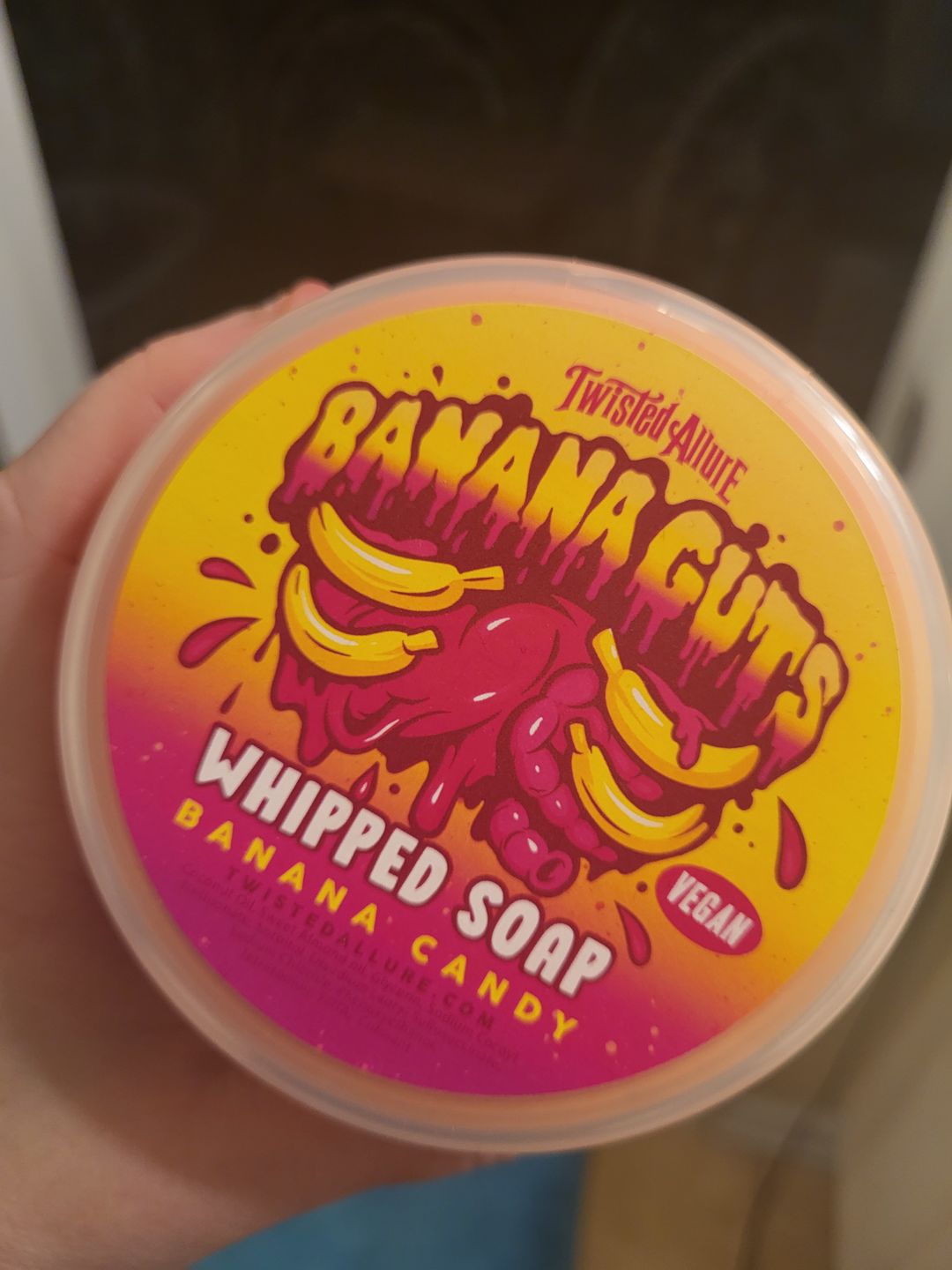 Customer photo review of Banana Guts Whipped Soap