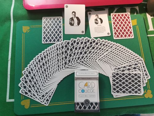 Customer photo review of Card College - Blue Playing Cards by Robert Giobbi