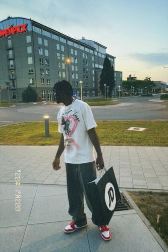 Customer photo review of Broken Wings Angel Graphic Tee