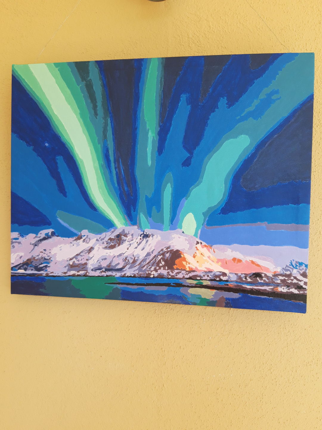 Customer photo review of Malen nach Zahlen - Nordlichter Norwegen - Aurora Borealis