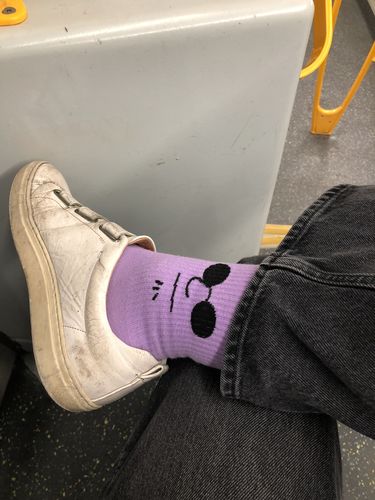 Customer photo review of 11 Pack Mood Socks by Smoods™