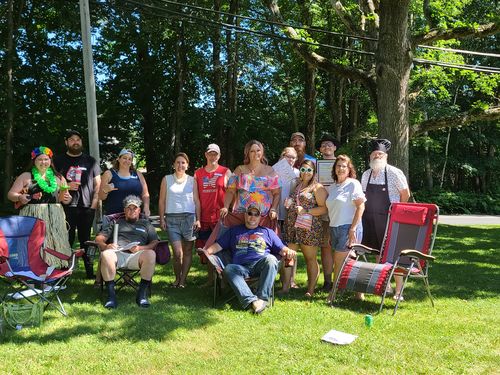 Customer photo review of Independence Day / BBQ Themed Murder Mystery Host Your Own Game Kit