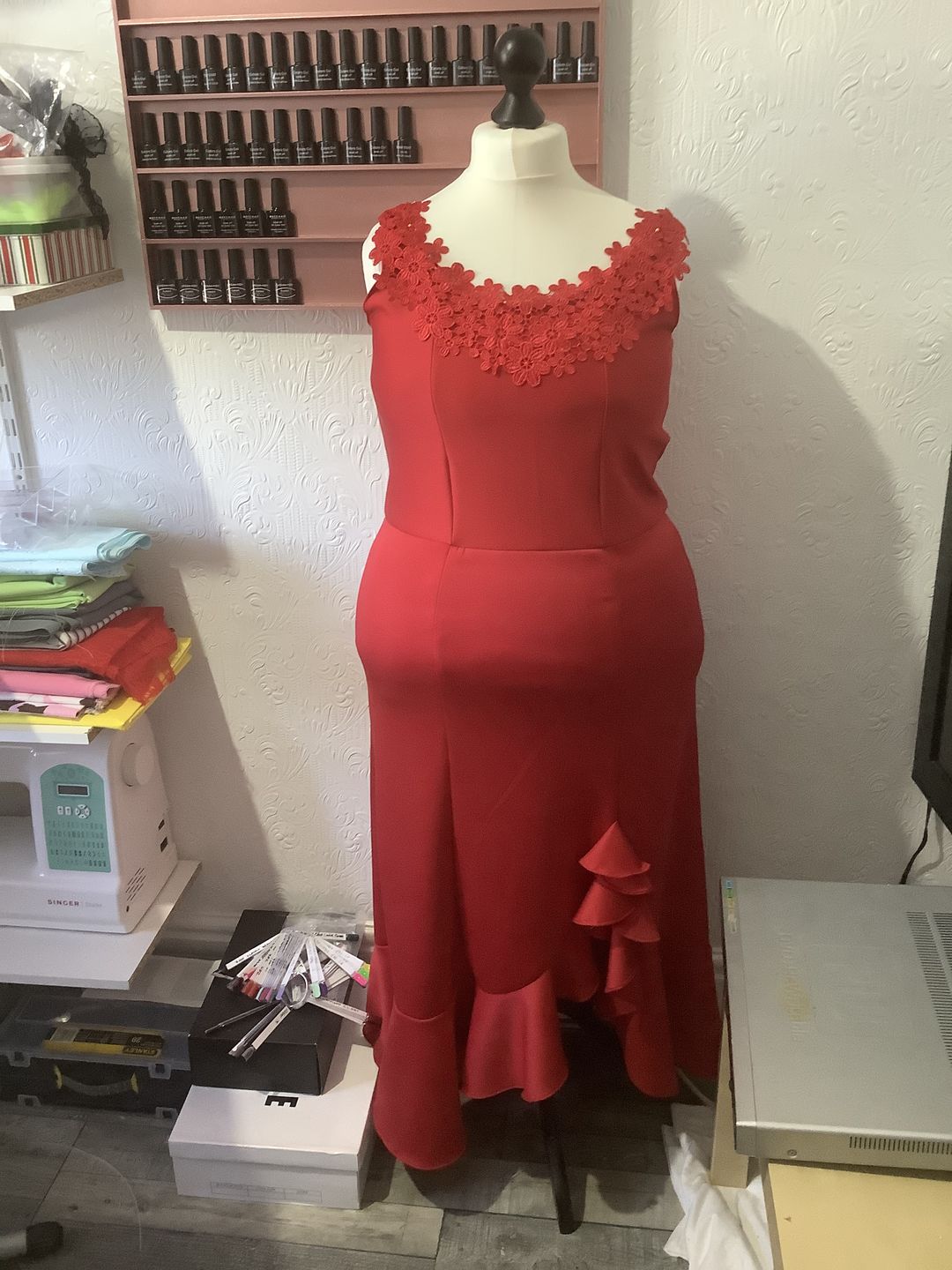 Customer photo review of Plain Scuba Fabric