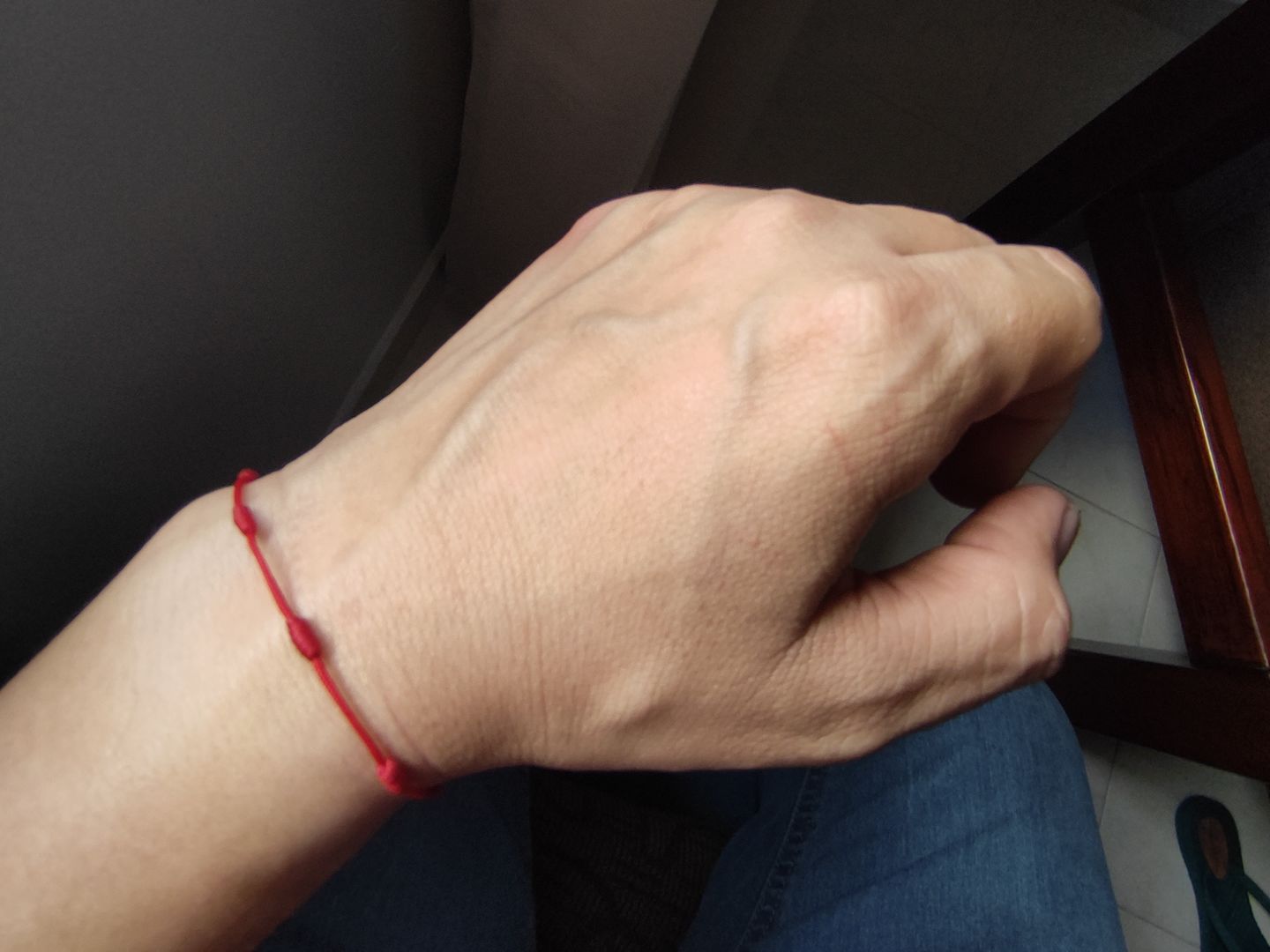 Customer photo review of Hilos de protección rojos 7 nudos