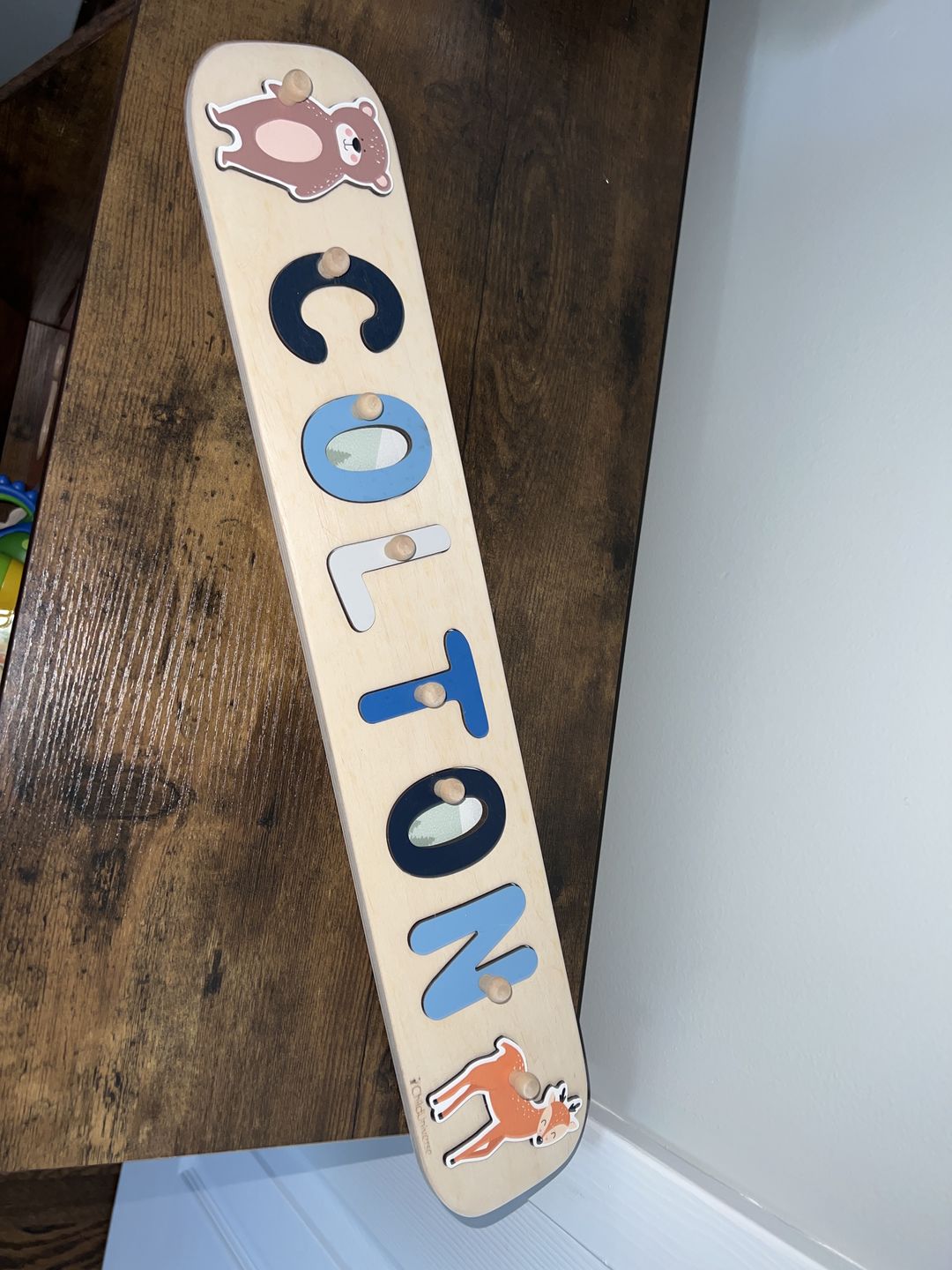 Customer photo review of Woodland Name Puzzle