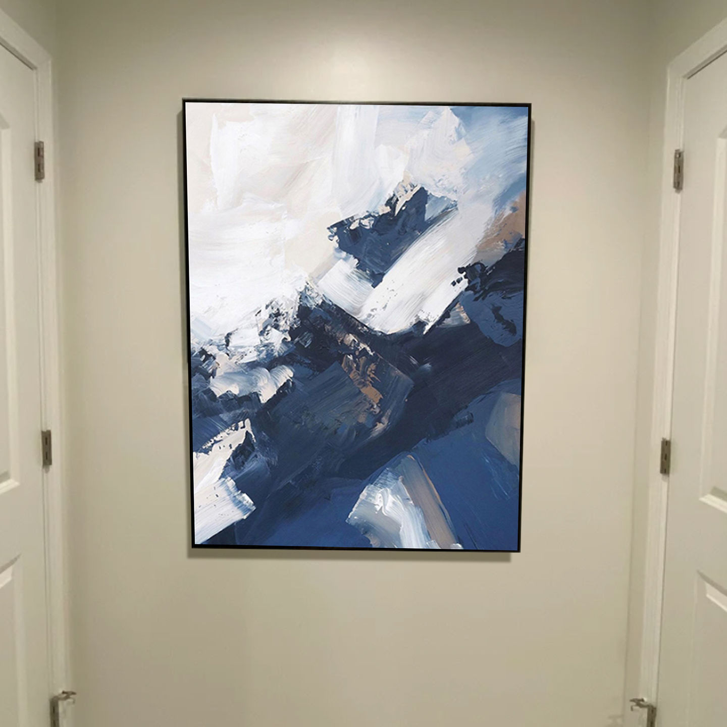 Customer photo review of ABSTRACT PAINTING, SKY POINT, HAND-PAINTED CANVAS