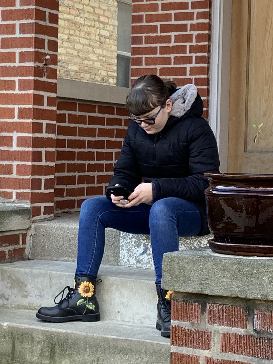 Customer photo review of Bohemian Sunflower Boots