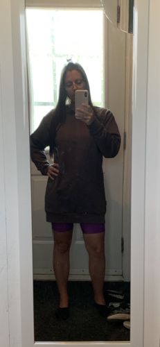 Customer photo review of Oversized Crewneck - Chocolat