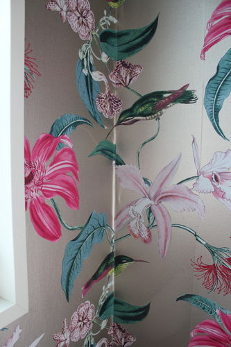 Customer photo review of Tropique Metallized Wallpaper - 2 Colours