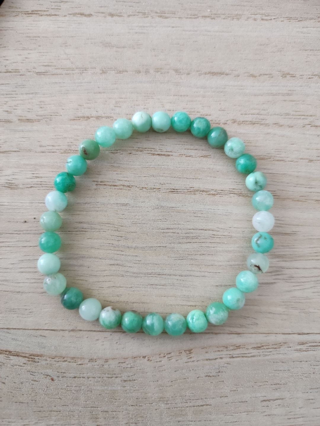 Customer photo review of Bracelet Chrysoprase