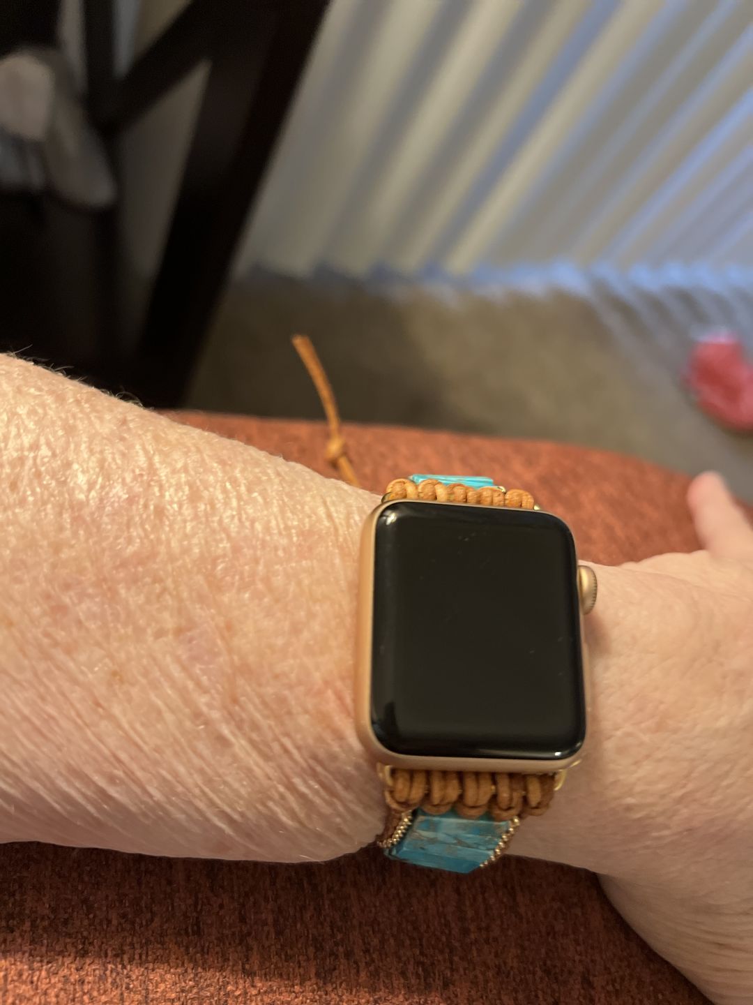 Customer photo review of Native Turquoise Protection Apple Watch Strap