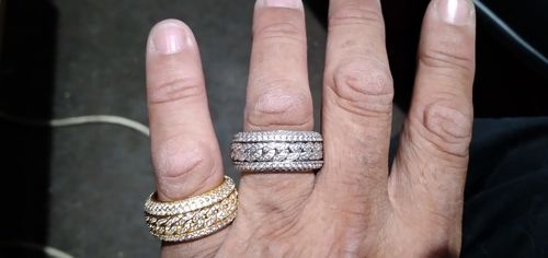 Customer photo review of SPINNY CUBANA. - WHITE GOLD