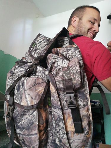 Customer photo review of Раница за лов ARGO® Камуфлаж
