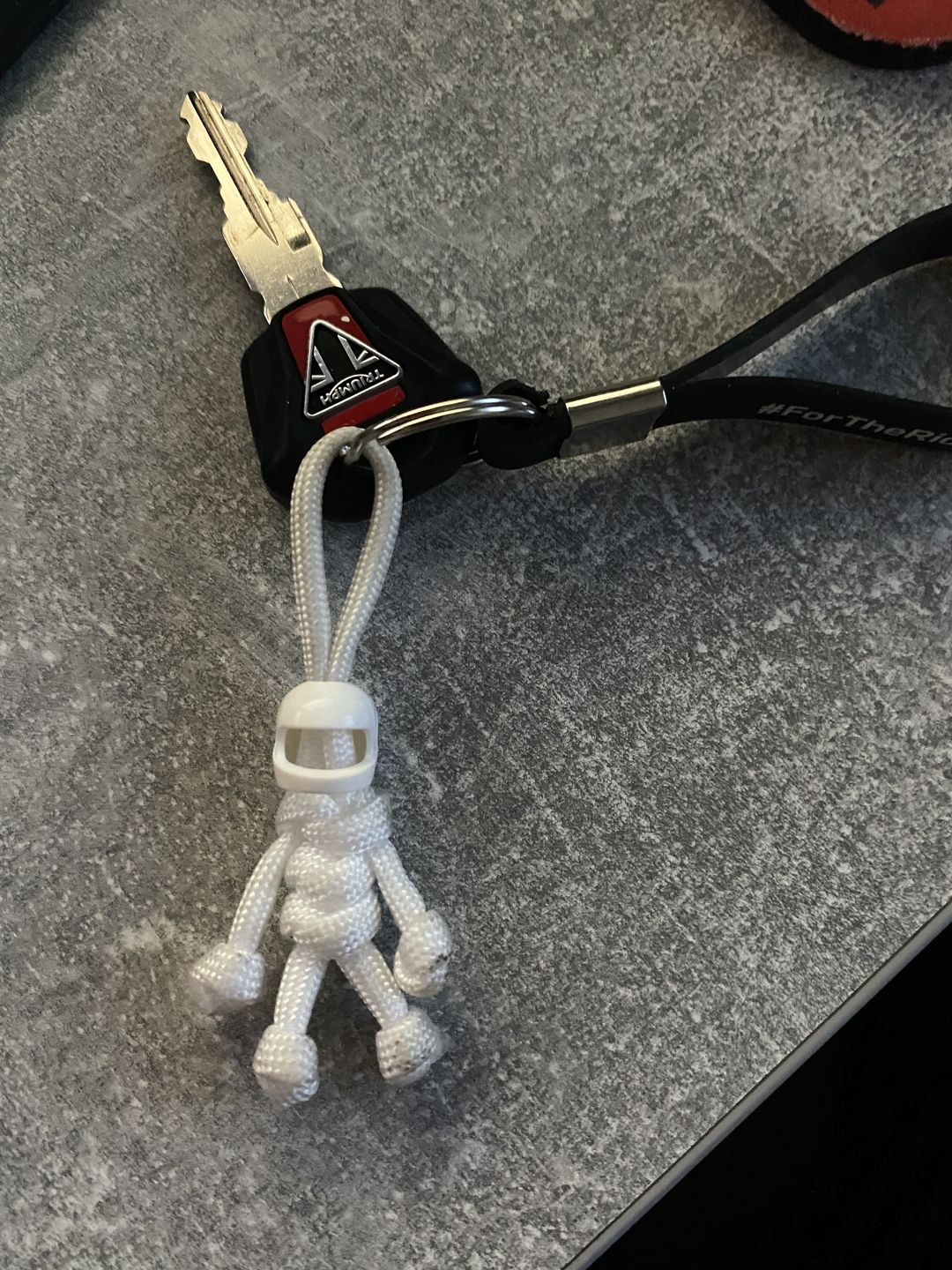 Customer photo review of The Stig Paracord Buddy Keychain