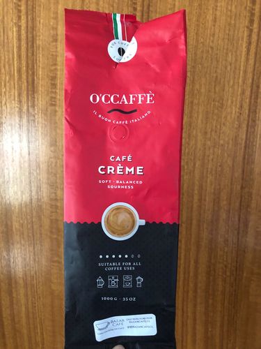 Customer photo review of Occaffe Grano Espresso Creme Rojo 1kg