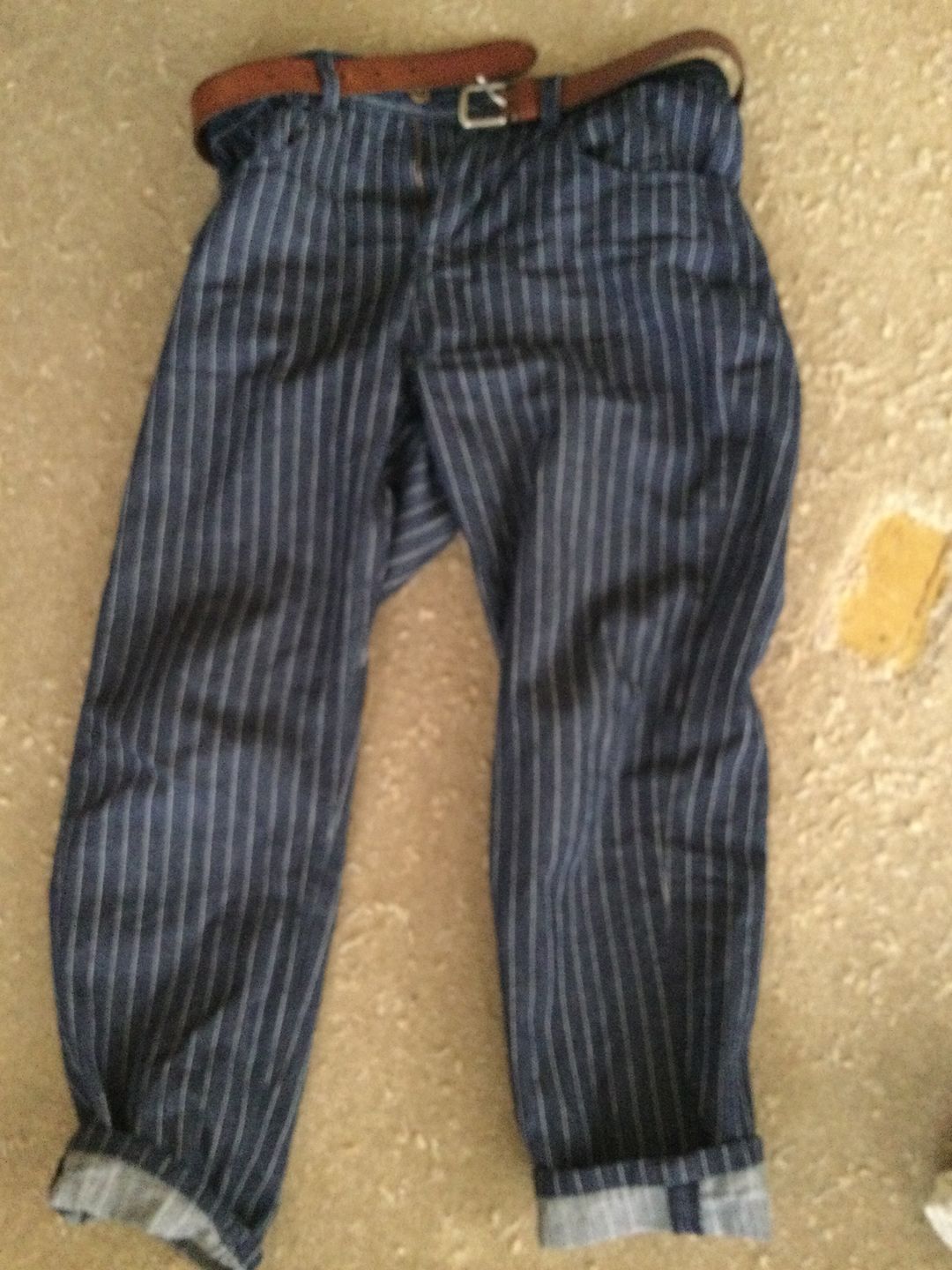 Customer photo review of ウォバッシュストライプワークパンツ