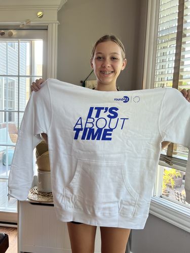 Customer photo review of round21 It's About Time Hoodie