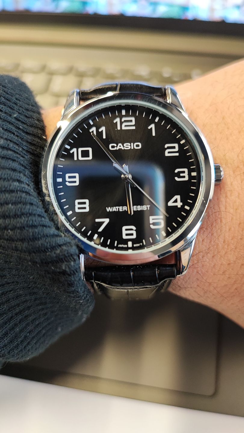 Customer photo review of Reloj Casio Análogo MTP-V001L-1BUDF Negro Correa de Cuero