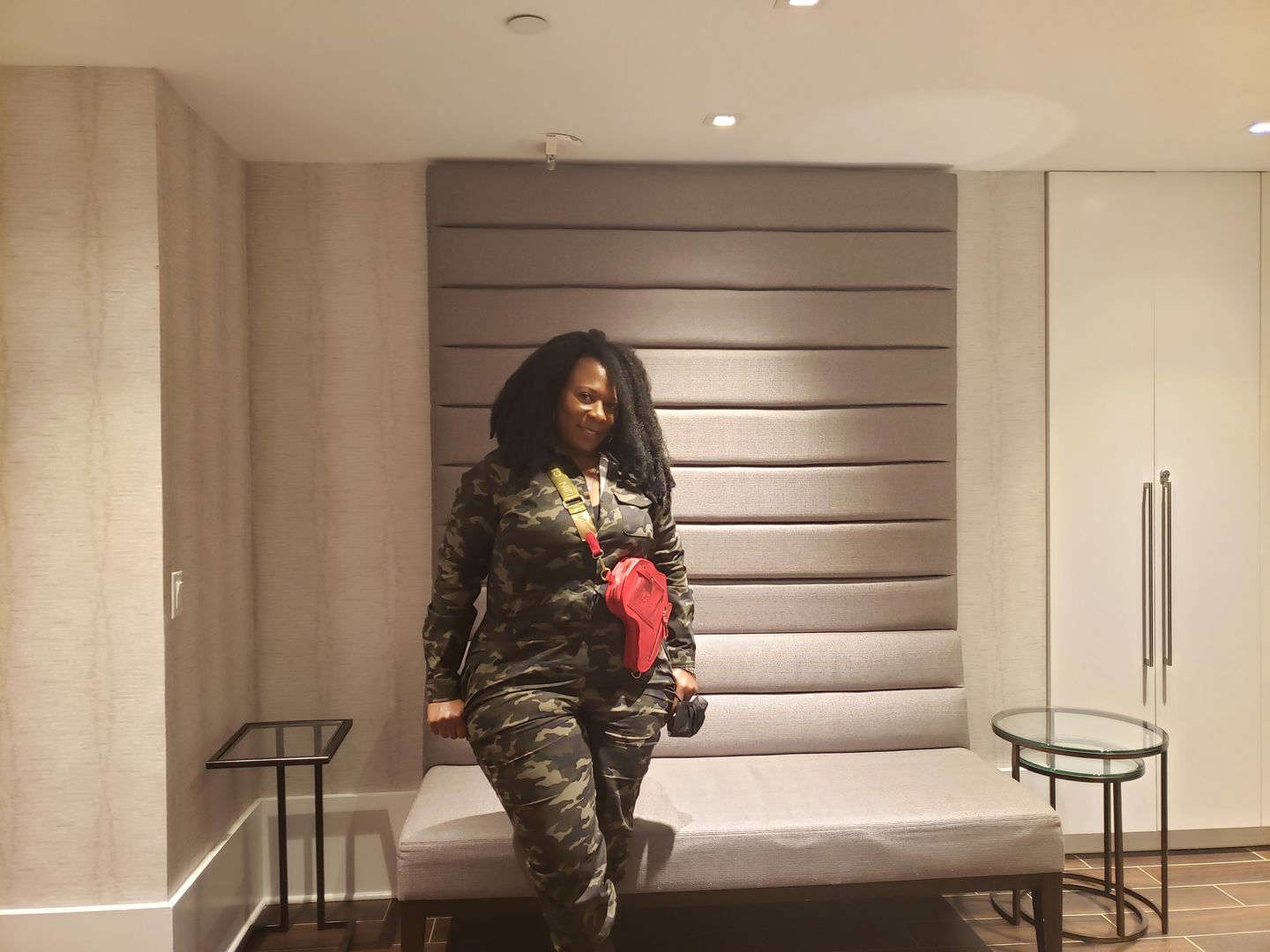 Customer photo review of Africa Fanny Pack/ CrossBody Bag- Brown Leather