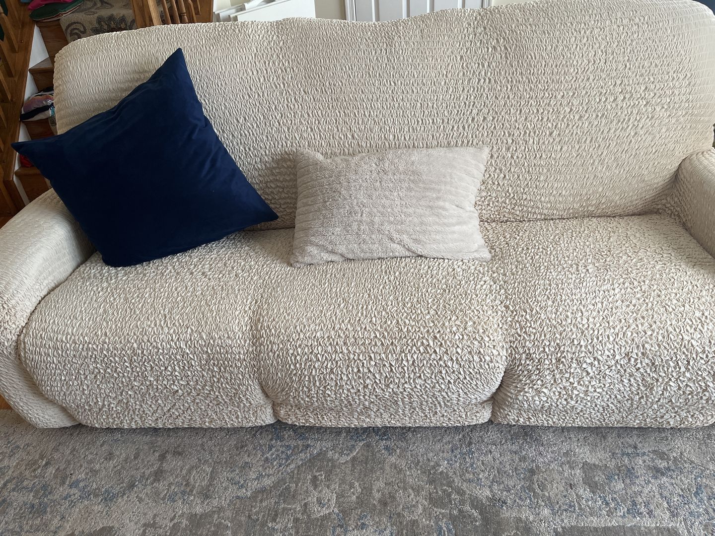 Customer photo review of 3 Seater Recliner Slipcover, Comfort Collection