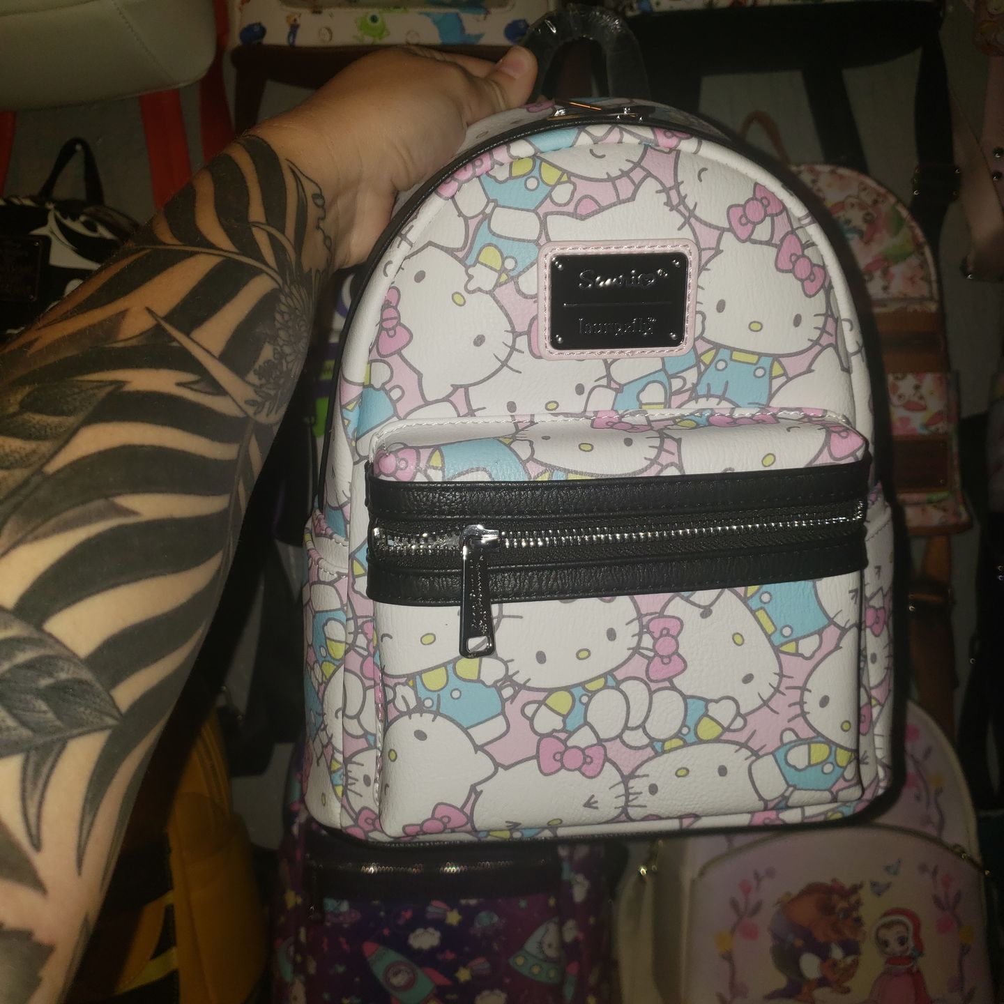 Customer photo review of 707 Street Exclusive - Loungefly Sanrio Hello Kitty Pastel Mini Backpack