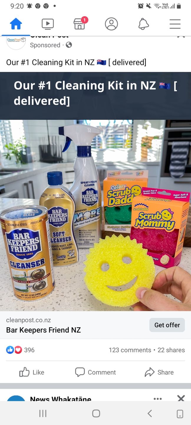 Customer photo review of Bar Keepers Friend 5 Piece Spring Cleaning Kit