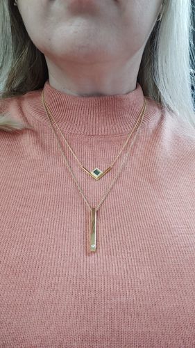 Customer photo review of V Shiny Necklace