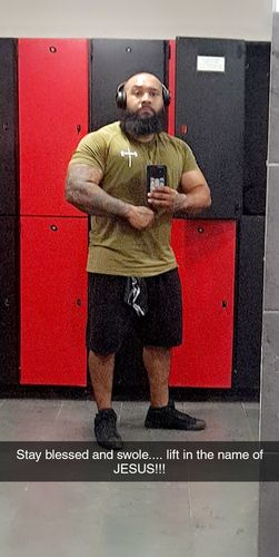Customer photo review of Original Performance Tee - Military Green