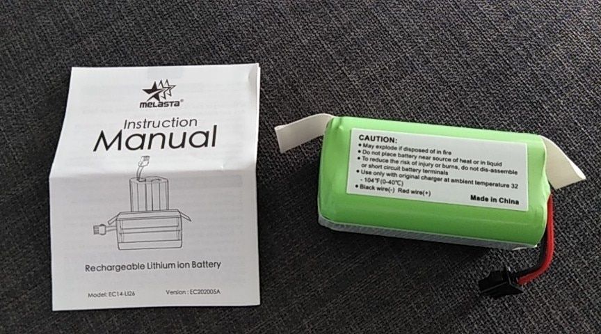 Customer photo review of 14,4 V 2600mAh Li-Ion Ersatzakku Für Eufy RoboVac Staubsauger 11 11S 11S MAX 12 15C 15C MAX 15T 30 30C Max 35C