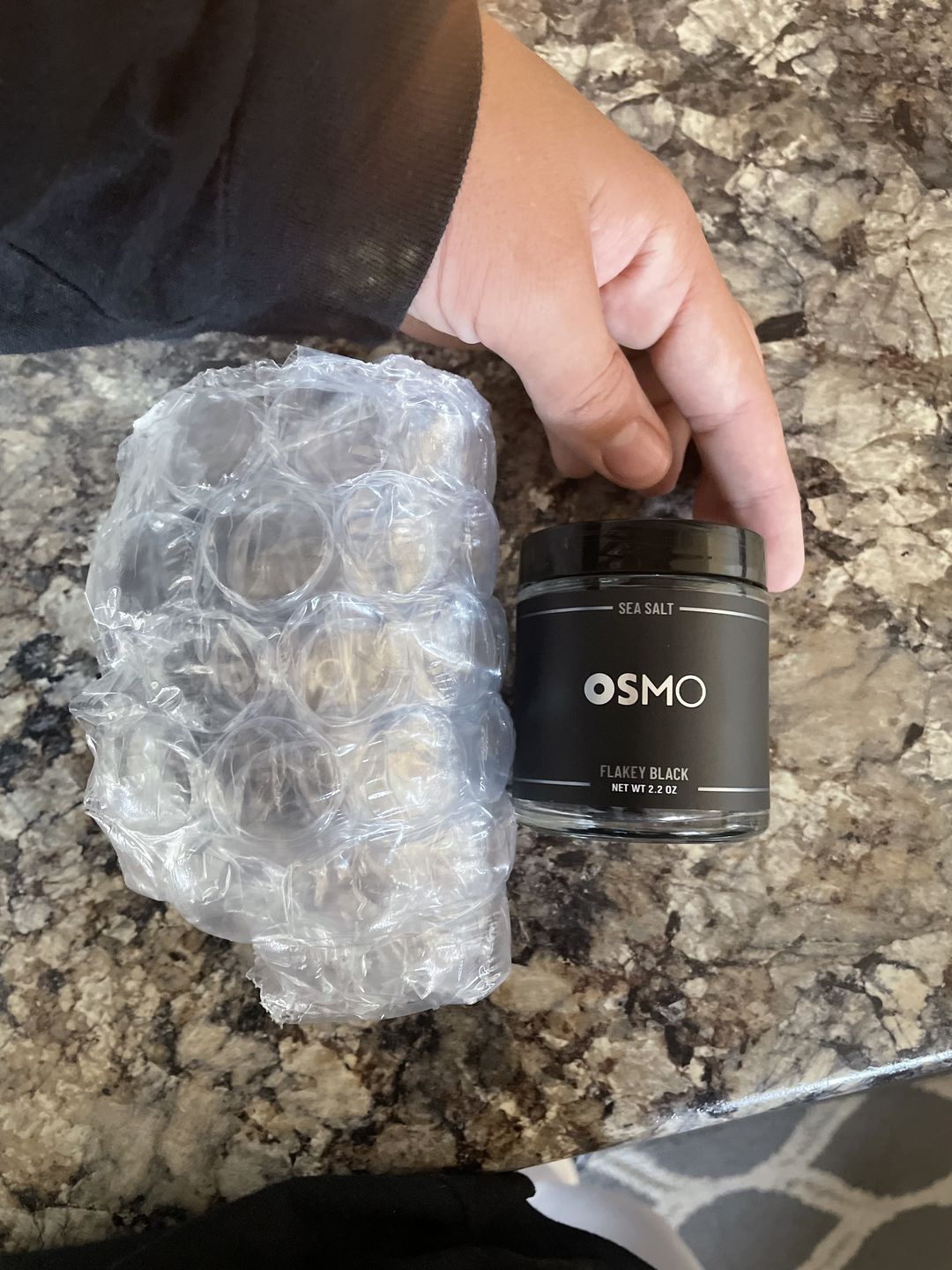 Customer photo review of Black Flakey Sea Salt | Chef Collection