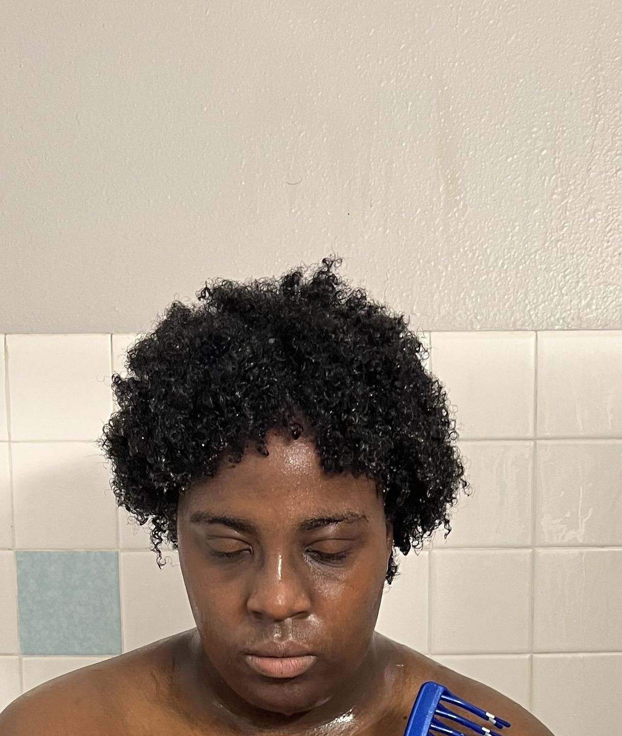 Customer photo review of Cleansing Avocado Shampoo