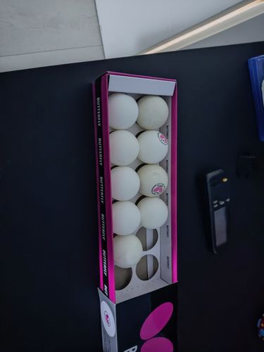 Customer photo review of 12 כדורי טניס שולחן תחרותיים R40+ 3-Star