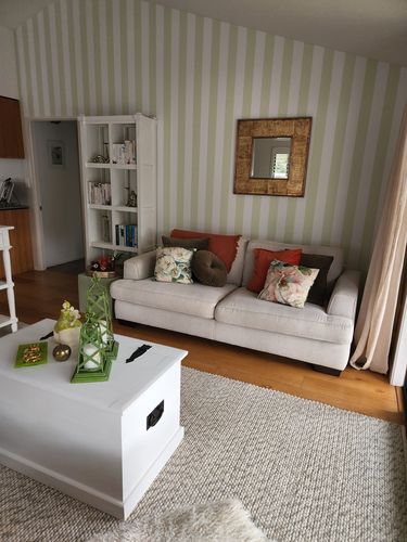 Customer photo review of Pastel Stripes Wallpaper - 5 Colours