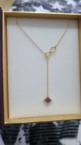 Customer photo review of Infinity Necklace