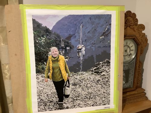 Customer photo review of Custom Paint by Numbers Kit